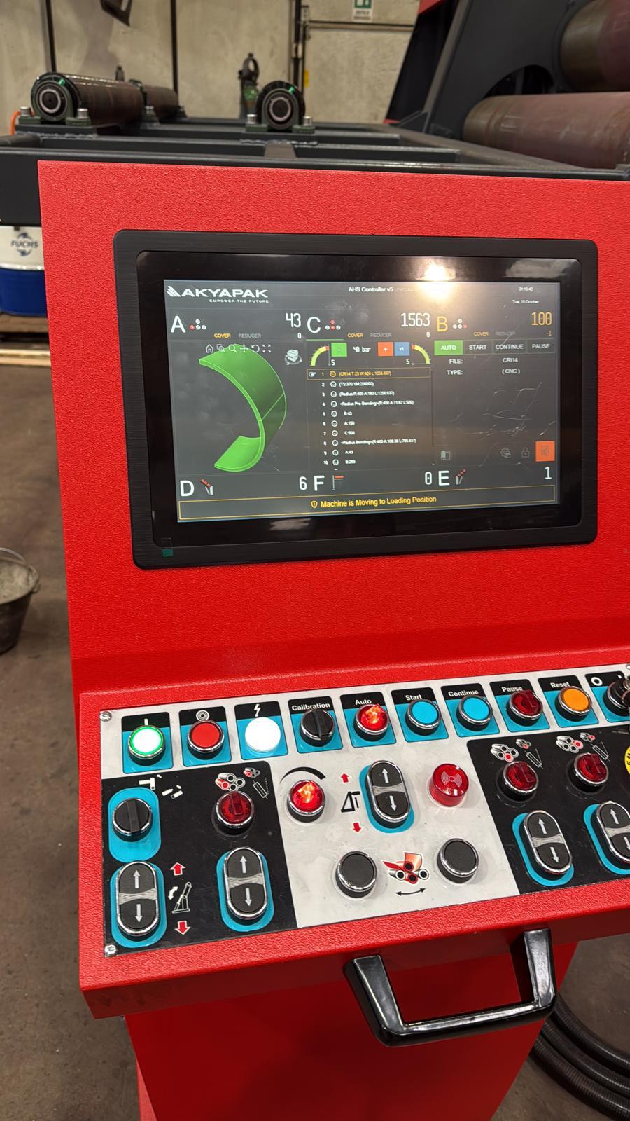 Pannello di controllo CNC della calandra Akyapak